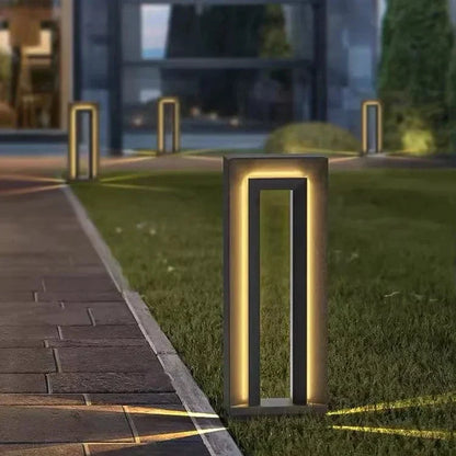 VELTURA Lampa na słup – Nowoczesne oświetlenie zewnętrzne LED – IP66 – Stal nierdzewna i akryl