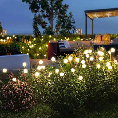 LUNAVIA Illuminazione da Giardino Solare | Lucciole LED Flessibili a Energia Solare