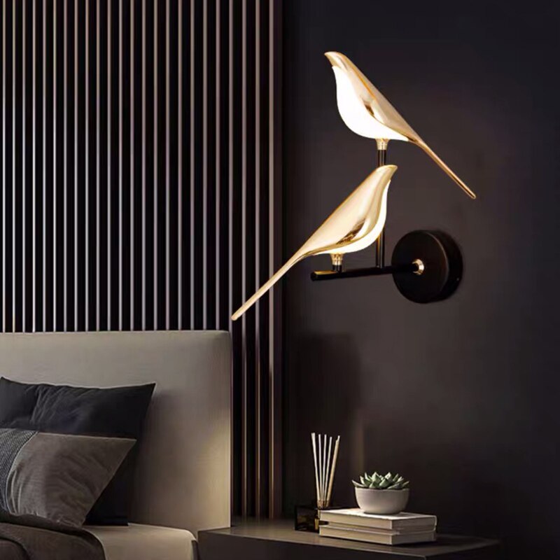 LumiBird - Lampada da parete LED a forma di uccello scandinavo
