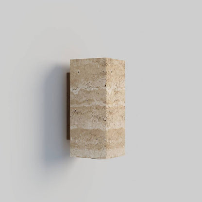 Travilo – Lampa ścienna z trawertynu | Nowoczesny design | Ciepłe LED