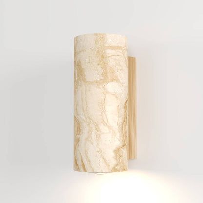 Travilo – Lampa ścienna z trawertynu | Nowoczesny design | Ciepłe LED