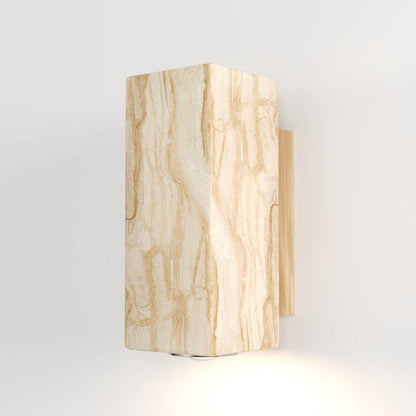Travilo – Lampa ścienna z trawertynu | Nowoczesny design | Ciepłe LED