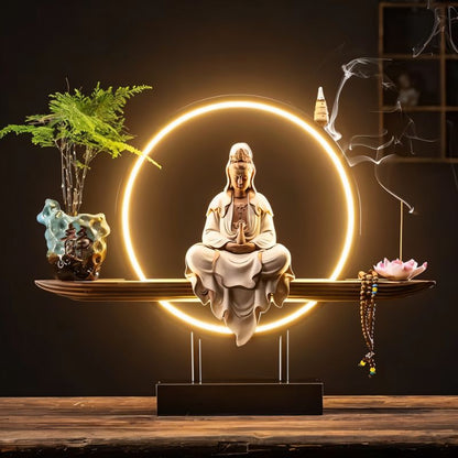 ZenGlow – Tafellamp & Wierookbrander in Eén | LED Verlichting