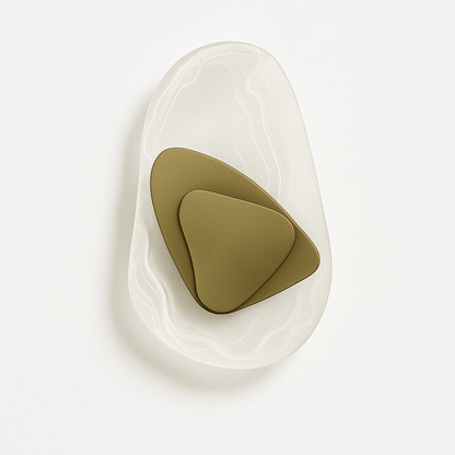 Crystella – Lampada da parete in vetro e ferro | Luce LED d'atmosfera