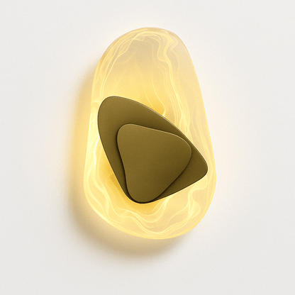 Crystella – Lampada da parete in vetro e ferro | Luce LED d'atmosfera