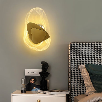 Crystella – Lampada da parete in vetro e ferro | Luce LED d'atmosfera
