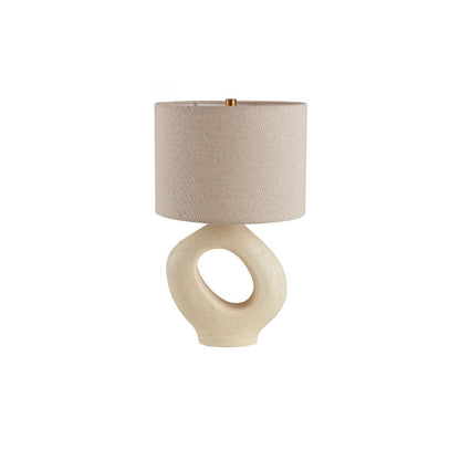 ModernGlow – Resin Tafellamp met Linnen Scherm