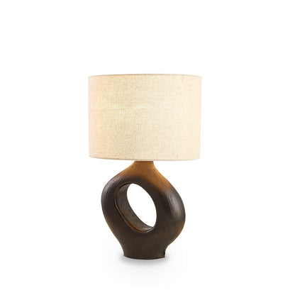 ModernGlow – Resin Tafellamp met Linnen Scherm