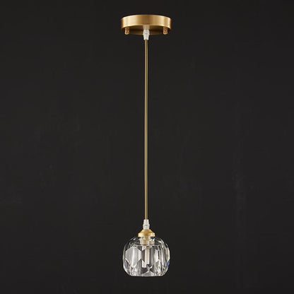 1-Lampa wisząca z kryształami