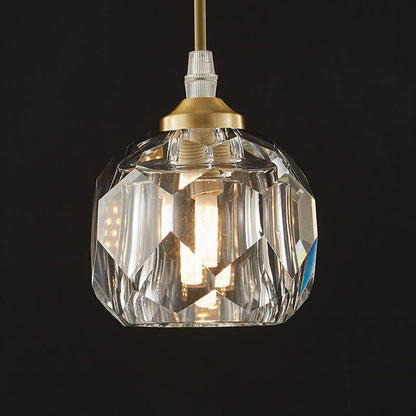 1-Lampa wisząca z kryształami