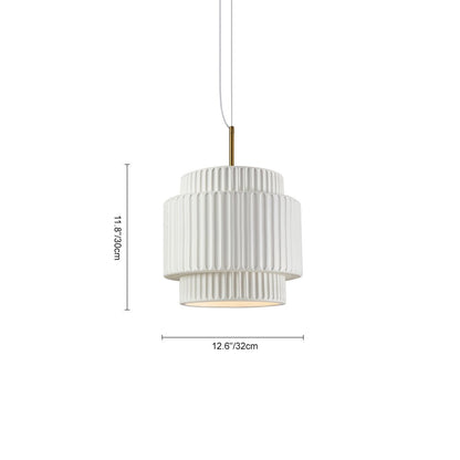Nordic Cream Style Layer Keramische Hanglamp