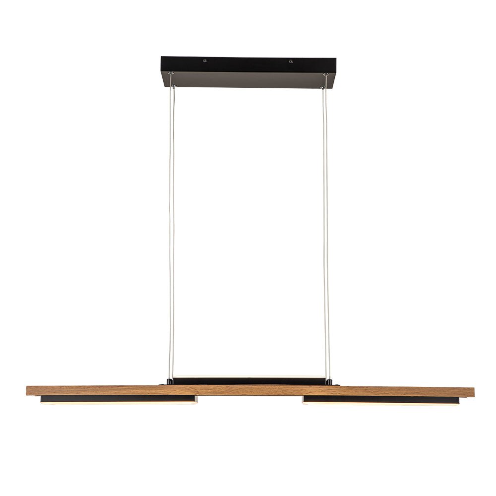 Houten LED Lineaire Eiland Kroonluchter