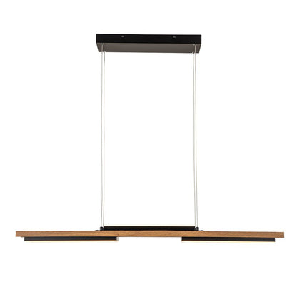 Houten LED Lineaire Eiland Kroonluchter