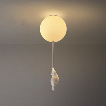 Up – Lampada a soffitto con Orsetto Palloncino | Illuminazione per cameretta | LED | 4 Formati
