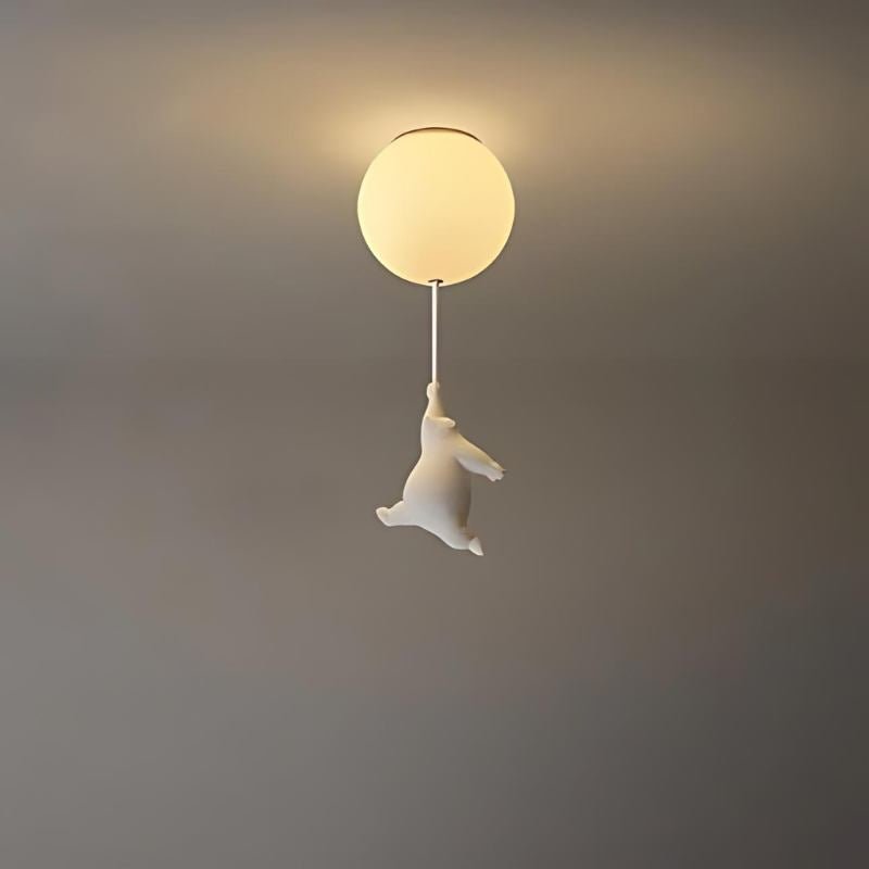 Up – Lampada a soffitto con Orsetto Palloncino | Illuminazione per cameretta | LED | 4 Formati
