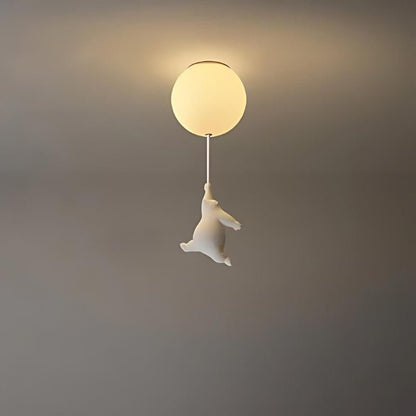 Up – Lampada a soffitto con Orsetto Palloncino | Illuminazione per cameretta | LED | 4 Formati