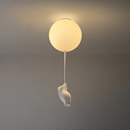 Up – Lampada a soffitto con Orsetto Palloncino | Illuminazione per cameretta | LED | 4 Formati