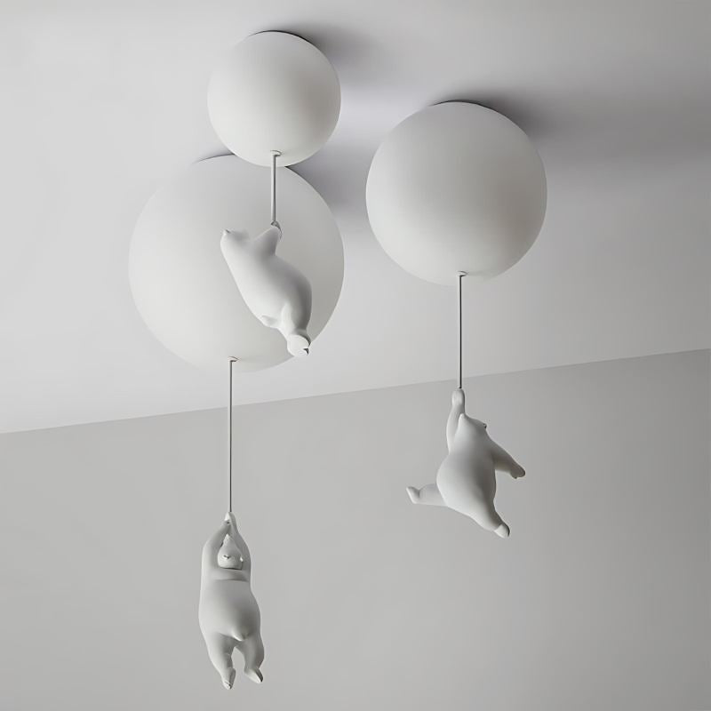 Up – Lampada a soffitto con Orsetto Palloncino | Illuminazione per cameretta | LED | 4 Formati