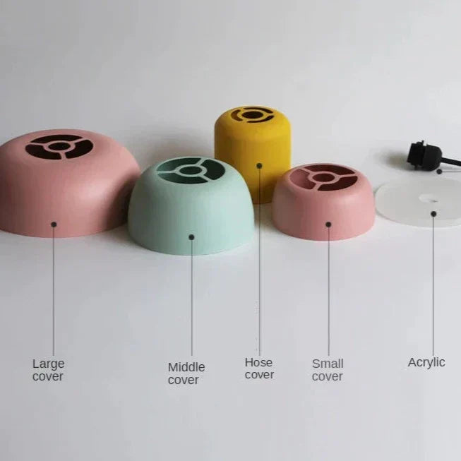 LuminaGlow | Design Macaron Scandinavo | Multicolore | Ø25 cm