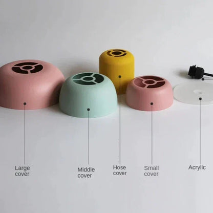 LuminaGlow | Design Macaron Scandinavo | Multicolore | Ø25 cm