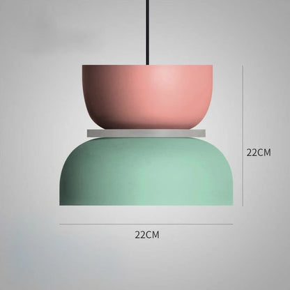 LuminaGlow | Design Macaron Scandinavo | Multicolore | Ø25 cm