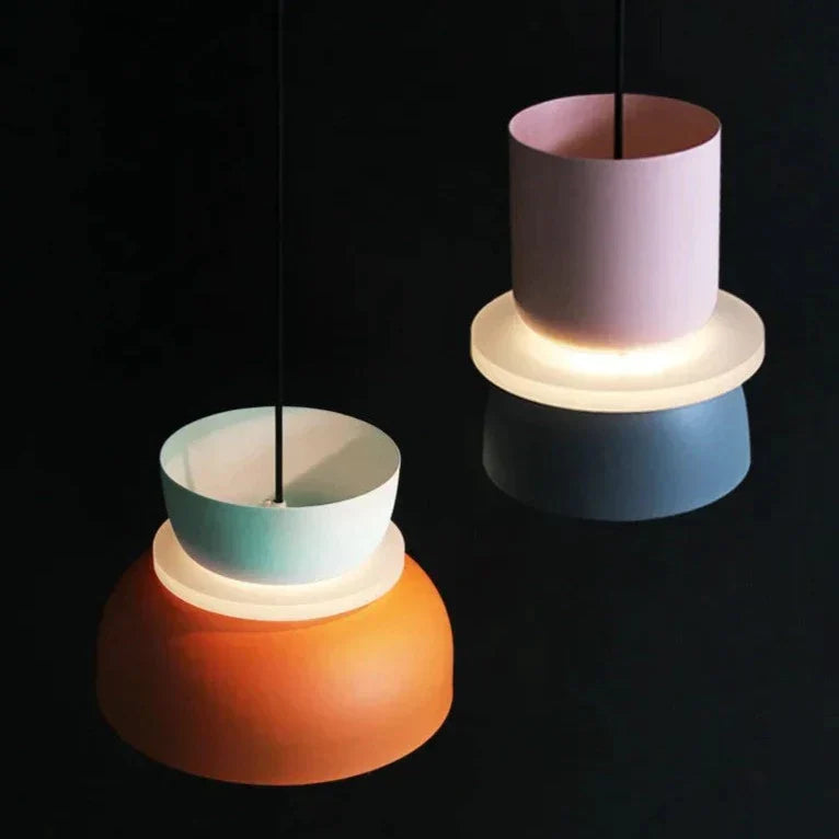 LuminaGlow | Design Macaron Scandinavo | Multicolore | Ø25 cm