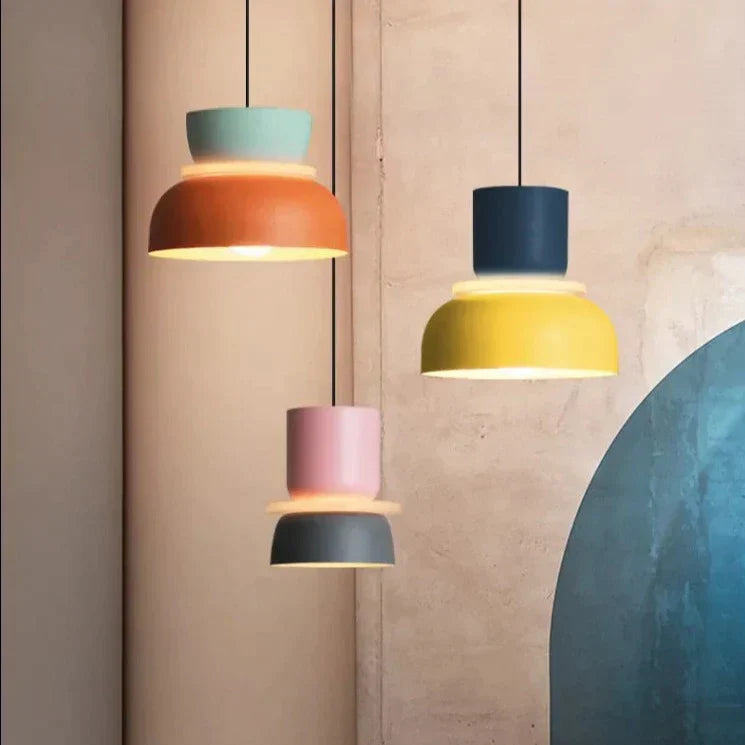 LuminaGlow | Design Macaron Scandinavo | Multicolore | Ø25 cm