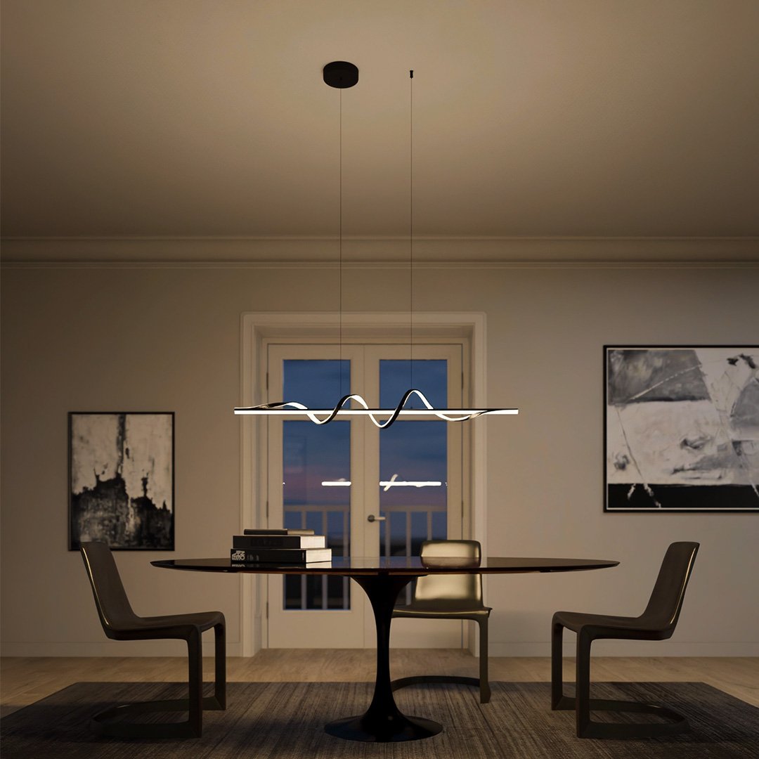 Clarion - Lampada a sospensione moderna in vetro